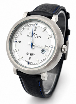 Zegarek męski Rubicon na pasku RNAC71 Black White Blue – zegarek męski.png
